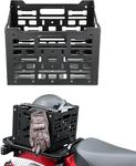 KEMIMOTO Rear Rack Luggage Storage Basket Compatible with Trail 125 CT125 Grom Super73 Aluminum MOLLE Crate Folding Storage Basket Holder Electric Bike Accessoires Luggage Rack