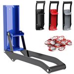 ATINY 16oz Manual Can Crusher Wall Mounted, Manual Aluminum Can Bottle Crushers Smashers for Recycling 8oz-16oz Beer Soda Cans,Heavy Duty Can Crusher (Blue)