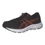 ASICS Men Gel Contend 8 Mens Running Shoes Black/Red 10 (45)