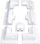 KLLsmDesign Solar Panel Mounting ABS Brackets 7Pcs Drill Free Kit with Cable Entry Gland, Construction for House, Trailers, Boats, Vans, Garages, Wall and Other Off Gird Roof Installation