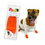 PROTEX PAWZ PZ1024 Water-Proof Dog Boot, X-Small, Up to 2-Inch, Orange