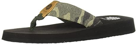 Yellow Box Women's Finwick Flip-Flop, Camo, 4.5 UK