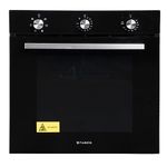 Faber 80L Built-In Black Finish Oven || Push/Pull Knob Control with Digital Display || 6 Cooking Functions with Rotisserie, Grill Rack, Universal Pan|| FBIO 80L 6F BK, Free 1 Year Extended warranty