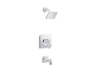 KOHLER TS28127-4G-CP Venza Rite-Temp 1.75 gpm Bath and Shower Faucet Trim Set, Polished Chrome