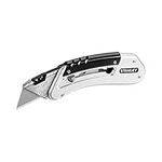 Stanley Quickslide Pocket Knife All-metal with Belt Clip Ref 0-10-810, Silver/ Black