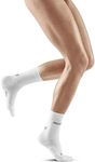 CEP Ultralight Mid Cut Socks, White, Women, SM