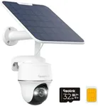 REOLINK 4K LTE Cellular Security Camera Wireless Outdoor, No WiFi, 3G/4G LTE, Solar Powered, SIM Card+32GB SD Card Included, Color Night Vision, Local/Cloud Storage, Go PT Ultra+SP, Updated Version
