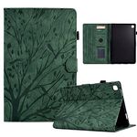 Longga Case for iPad 10.2"(2021/2020/2019)/iPad Pro 10.5" 2017/iPad Air 3 10.5" 2019,PU Leather Flip Folio Stand Cover with [Pen Holder][Auto Wake/Sleep] for iPad 10.2"/ Pro 10.5"/ Air 3 Case–Green