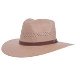 American Hat Makers Straw Hats for Men & Women – Barcelona Fedora Hat, Tan, XX-Large