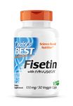 Doctor's Best, Fisetin with Novusetin, 100mg, 30 Vegan capsules, Gluten free, Soya free, Vegetarian