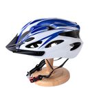 Kuber Industries Cycling Helmet with Detachable Visor|Helmet for Mountain, Road Bike & Skating|Breathable & Adjustable Bicycle Helmet|Ideal for Adults and Kids (Blue & White)