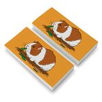 Guinea Pig Eating Eraser Set of 2