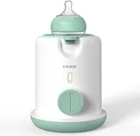 HAUTURE Bottle Warmer, 2-in-1 Fast Baby Bottle Warmer for Breastmilk & Formula, Warms Baby Milk to Body Temperature in Minutes, Auto Shut-Off, for All Bottles, Green