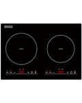 Empava Electric Induction Cooktop Stove with 2 Burners in Black Vitro Ceramic Smooth Surface Glass 120V, 12 Inch
