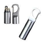 KAIEOMGN Cool Permanent Match Lighter Refill, Creative Mini Portable Hook-and-Loop Waterproof Vintage Trench Lighters, Unique Gifts for Men Camping Candles (No Kerosene) (Silver)