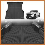 TripleAliners Truck Bed Mat Compatible with 2024 Toyota Tacoma Accessories 5FT Vehicle Bed Mat Perfectly Flush All Weather Protection TPE Heavy Duty Pickup Car Bed Cargo Mat