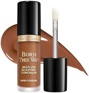 Too Faced Born This Way Super Coverage Multi-Use Concealer | Full-Coverage Hydrating Concealer for Dark Circles & Blemishes with Natural Finish | Hyaluronic Acid & Coconut Water, Maple, 0.45 Fl Oz