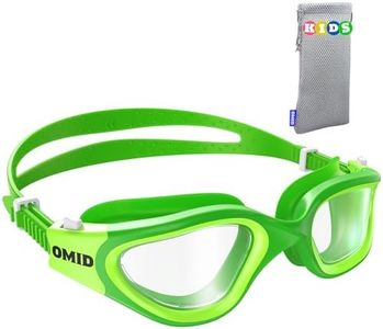 OMID Kids Swim Goggles, P2mini Lite Clear Lens Anti-Fog UV Protection Comfortable Swimming Goggles for Kids Age 6-14