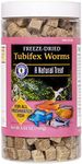 San Francisco Bay Brand Freeze Dried Tubifex Worms Fish Food - All Natural High Protein Treat for Freshwater Fish, Cichlids, Discus, Angelfish, Catfish, Barbs - Bloodworms Fish Food - 3.68 oz (104g)