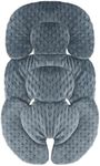 KAKIBLIN Infant Car Seat Insert,Baby Carseat Head & Body Support for Newborn,2-in-1 Reversible Baby Car Seat Cushion,Soft Stroller Cushion Insert for Baby Car Seats,Bouncer,Strollers,Swing