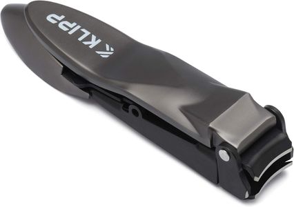 KLIPP Men’s Nail Clippers with Catcher – Heavy Duty, Ergonomic, Ziplock Pouch