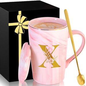 Personalized Ceramic Coffee Mug Custom with Lid Tea Cup Gifts Women Female Teacher for Birthday Christmas Holiday Xmas Personalized Unique Inexpensive Present Im Sorry You Are My Sunshine,X