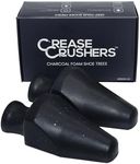 Charcoal Foam Shoe Trees | Premium Shoe Trees For Sneakers, Dress Shoes, And More |Crease Reducer |Odor Eliminator| 1-2 Pairs, Black, Small