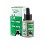 Victoria Beauty Tea Tree Oil Scalp Serum - Scalp Moisturiser for Dry and Itchy Scalp with Biotin, Menthol, Aloe Vera and Hyaluronic Acid, 30ml