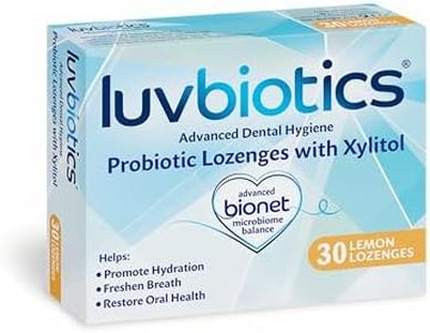 Luv Biotics Lemon Lozenges with Oral Probiotics, Xylitol & Aloe Vera - 30 lozenges