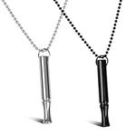 2Pcs Anxiety Relief Necklace Stainless Steel Mindful Anapana Breathing Necklace Anxiety Stress Relief Necklace Portable Deep Breathing Exercises Necklace for Meditation Anxiety Relief