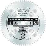 Freud LU91M012: 12" x 72T Thin Kerf Sliding Compound Miter Saw Blade