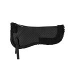 HORZE Fur Half Pad | Durable, Breathable, Non-Slip Correction Saddle Pad - Black - Pony