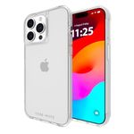 Case-Mate Tough iPhone 15 Pro Max Case - Clear [12ft Drop Protection] [Wireless Charging Compatible] Slim Phone Case for iPhone 15 Pro Max 6.7", Shockproof Cover with Anti Yellowing, Anti Scratch Tech