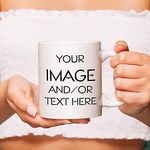 Aousome Personalized Gift Custom Photo Quote Name Wish Ceramic Mug for Birthday Gift, Anniversary Gift Etc - 330 ml (White Mug)