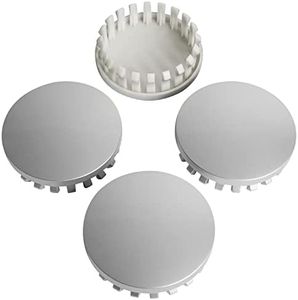 KitsPro 3.25Inch 83MM Wheel Center Caps for Chevrolet Chevy GMC Colorado Tahoe Suburban Silverado Sierra 1500 Rim Hub Caps, Pack of 4 (Silver, Outer 83MM, Inner 73MM)