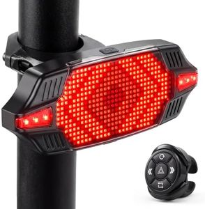 BIMO Smart Bike Tail Light with Turn Signals & Full-Color LED Display