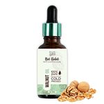Nat Habit Cold Pressed 100% Pure Oil for Skin & Hair | Fresh from our Ayurvedic Kitchen, Zero Preservatives | Body Massage Oil, Hair Oil (Walnut Oil, 30ml)