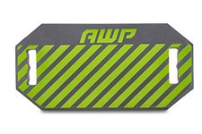 AWP Foam Kneeling Pad for Electricians, Carpenters, Mechanics, Plumbers, Landscapers & More | Shock Absorbing 1.5" Foam Kneeling Work Pad, | High Visibility Green