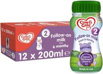 Cow & Gate 2 Follow On Baby Milk Ready to Use Liquid Formula, 6-12 Months, 200ml (Pack of 12)