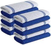 Infinitee Xclusives Premium Kitchen Towels - [Pack of 12] 100% Cotton Kitchen Hand Towels (15 x 25 Inches) - Dish Towels for Kitchen |Mighty Blue|