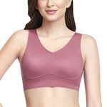 Amante V-Neck Cami Bra - Removable Pads, Mellow Mauve