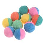 geneic 10 Pcs Pet Toy Latex Balls Colorful Chew For Dogs Cats Puppy Kitten Soft Elastic