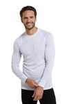 Mountain Warehouse Thermal Mens Base Layer Top White Medium