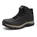 CC-Los Snow Boots for Men Winter Hiking Boots Work Boots Lightweight & All Day Comfort Black Size 11