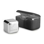 Rabbit Jumbo Chilling Stones - Premium Stainless Steel Whiskey Rocks for Chilling Fine Spirits and Beverages, Reusable Drink Cooling Stones with Storage Case