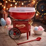 Marco Paul Candy Floss Maker for Home Use Candy Floss Machine with Scoop Carnival Style Retro Cotton Candy Maker for Kids’ Parties, Birthdays & Events, Gift Idea for Fathers Day