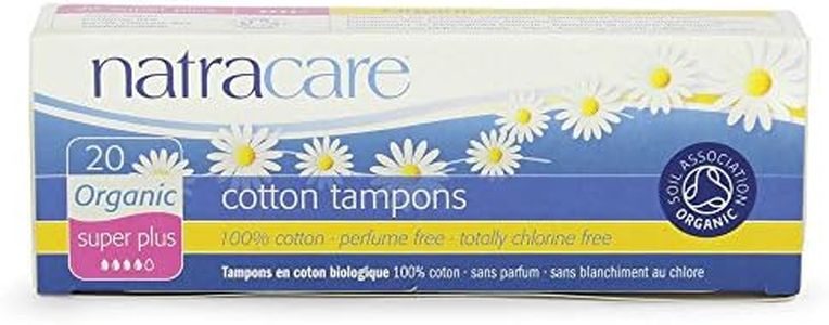 Natracare Organic Cotton Tampons, Super Plus 20 ea ( Pack of 4)