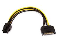 Monoprice 108494 SATA 8-Inch 15-Pin to 6-Pin PCI Express Card Power Cable