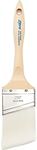 Zibra Angled Paint Brush for Painting Trim, Walls, and Doors, 2.5-inch, White, Pro Grade for All Paints and Stains