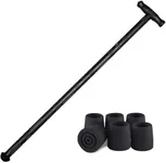 aiGear Premium Walking Hiking Stick and Anti Skid Rubber Tips